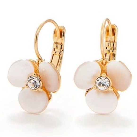 kate spade Jewelry - NWT! Kate Spade Disco Pansy Leverback Earrings